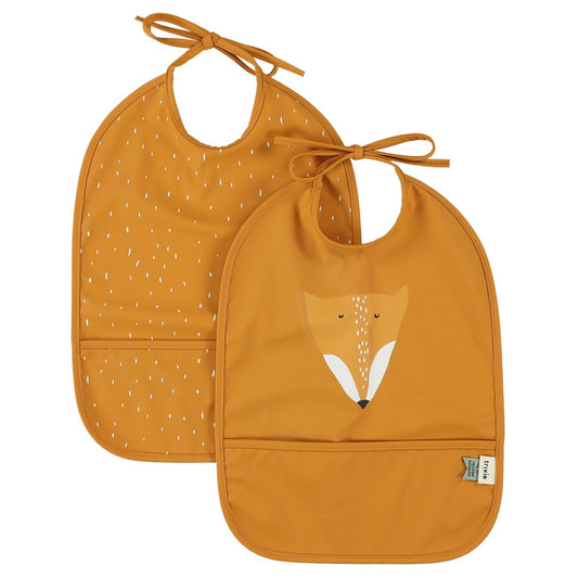 (Pre-Order) SALE Trixie Water-repellent bibs, 2-pack - Mr. Fox