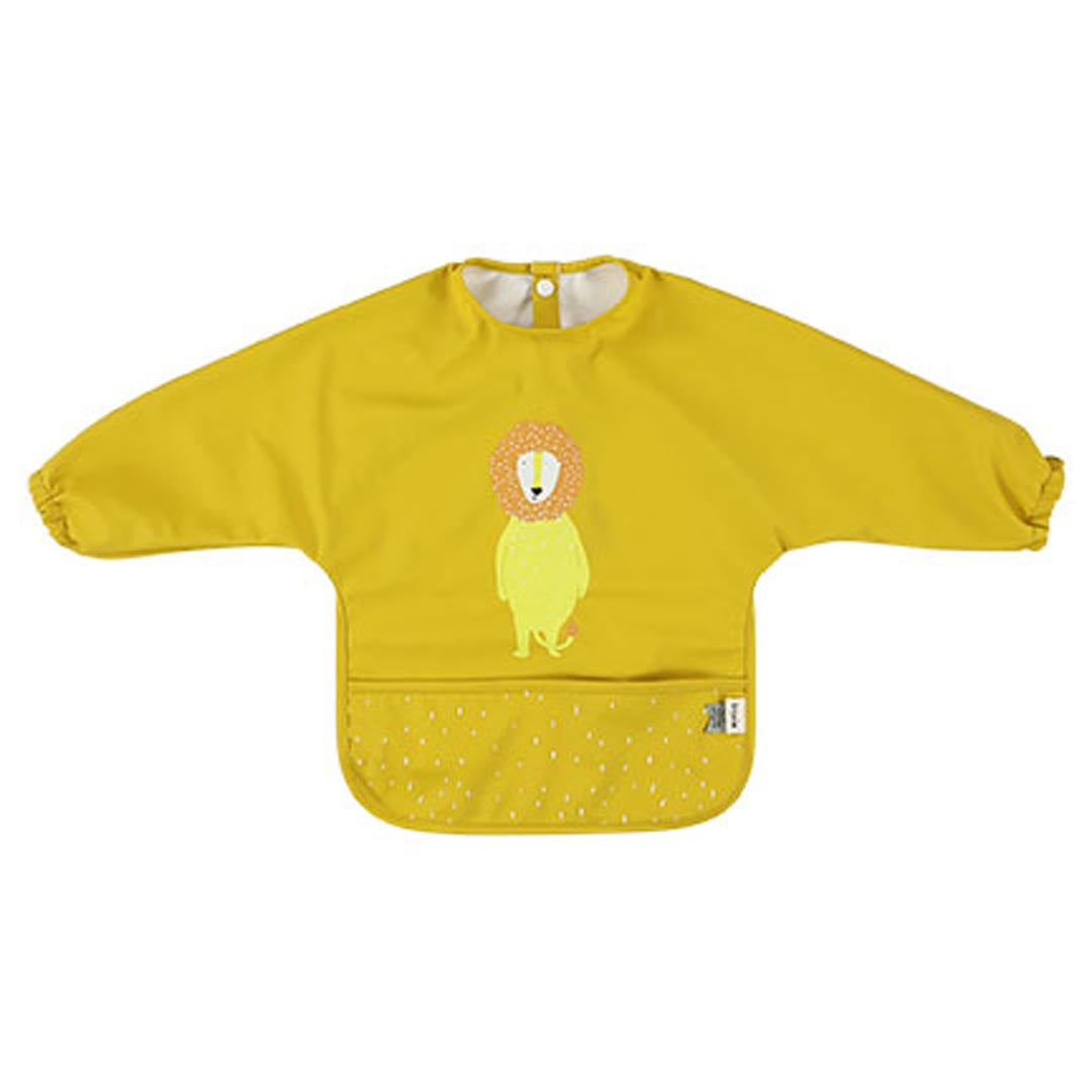 (Pre-Order) SALE Trixie Water-repellent bib with sleeves - Mr. Lion