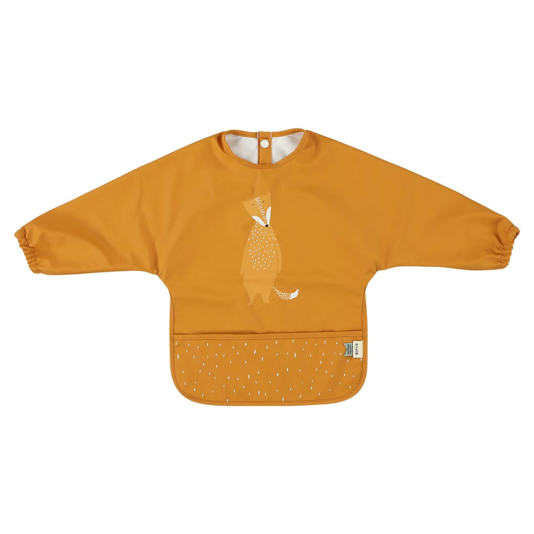 (Pre-Order) SALE Trixie Water-repellent bib with sleeves - Mr. Fox