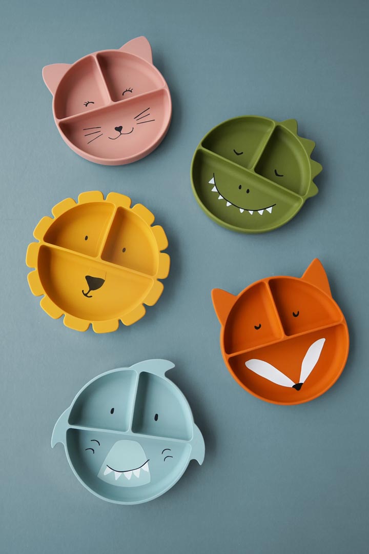 (Pre-Order) SALE Trixie Silicone feeding plate with suction cup - Mr. Fox