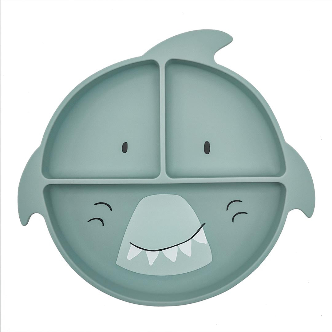 (Pre-Order)Trixie Silicone feeding plate with suction cup - Mr. Shark