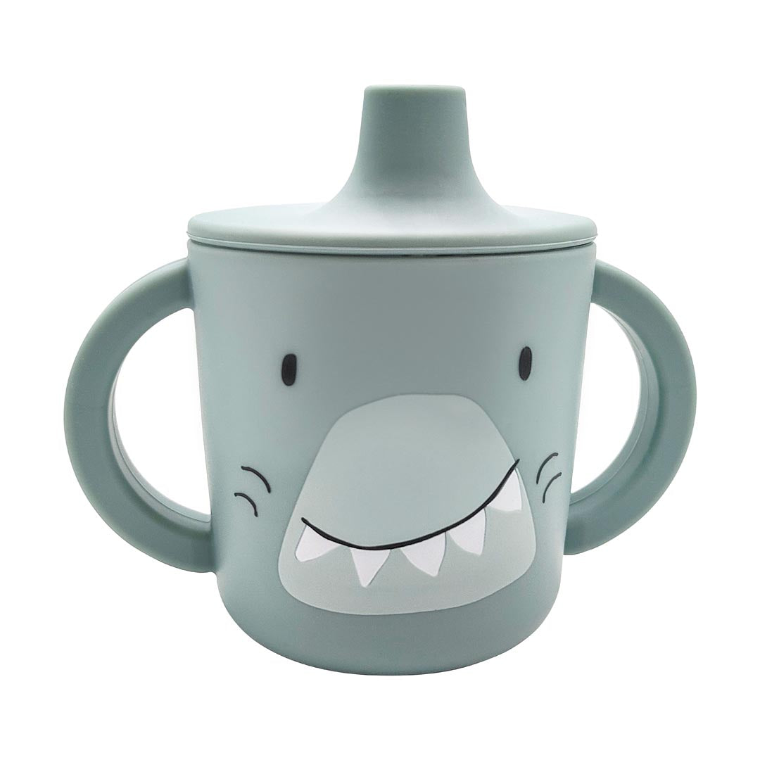 (Pre-Order)Trixie Silicone learning cup - Mr. Shark