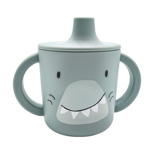 (Pre-Order)Trixie Silicone learning cup - Mr. Shark