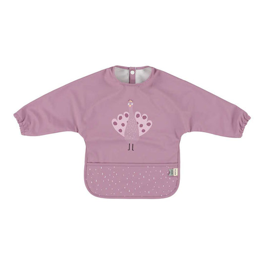 (Pre-Order) SALE Trixie Water-repellent bib with sleeves - Mrs. Peacock