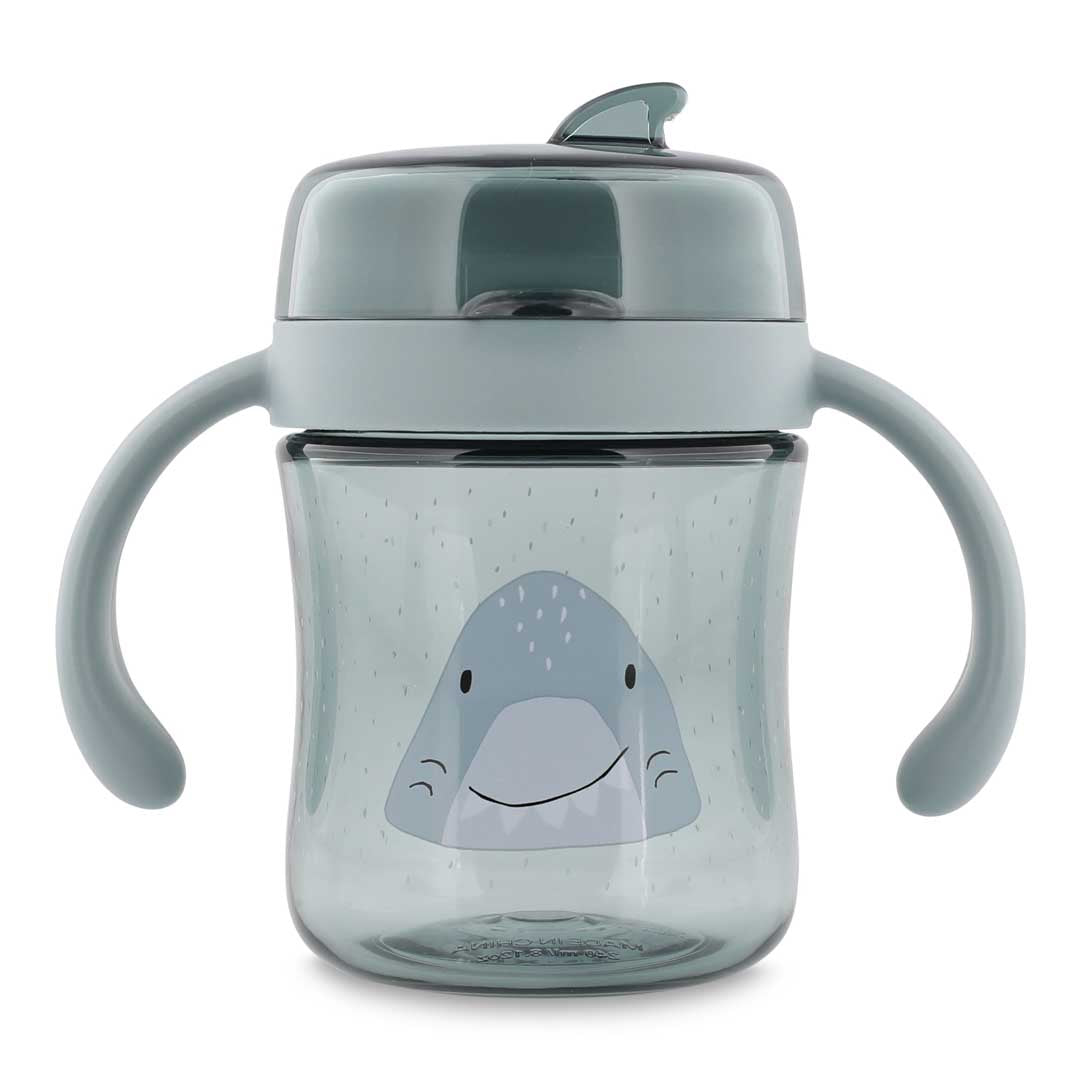 (Pre-Order)Trixie 360° drinking cup with handles - Mr. Shark