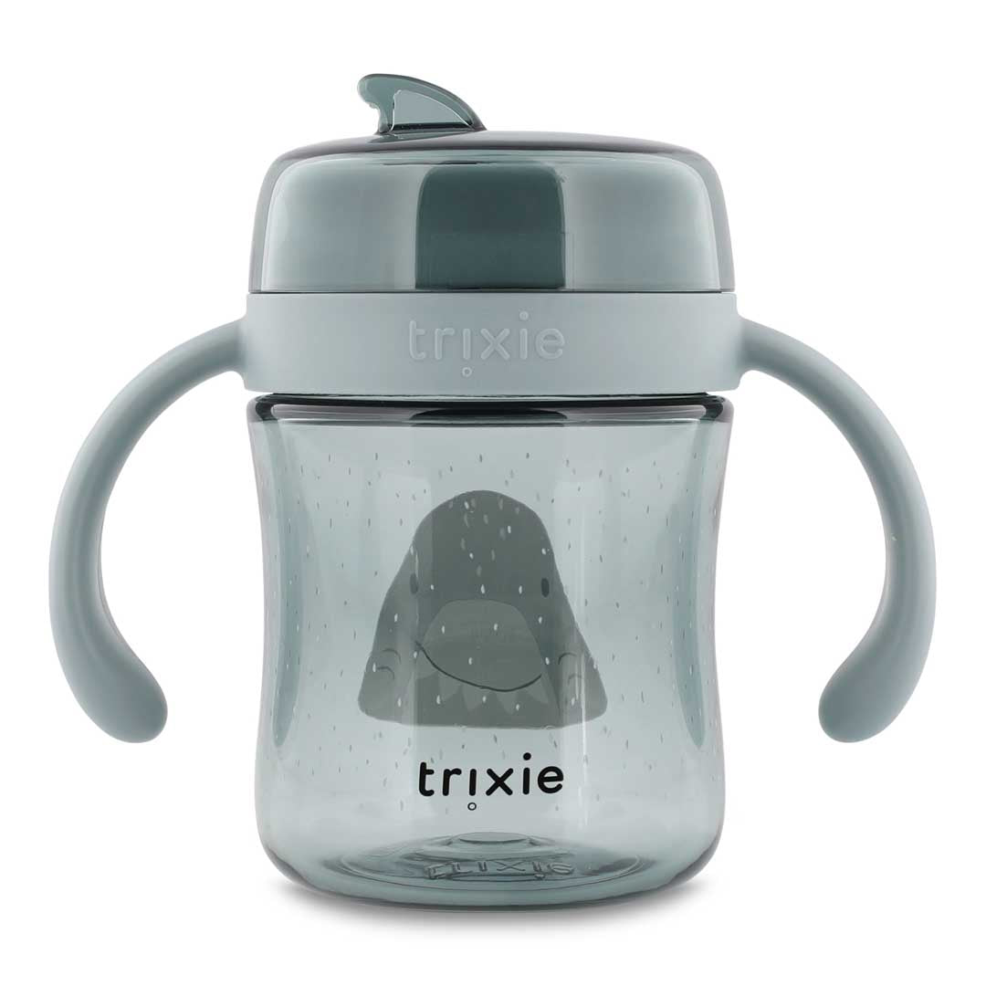 (Pre-Order)Trixie 360° drinking cup with handles - Mr. Shark