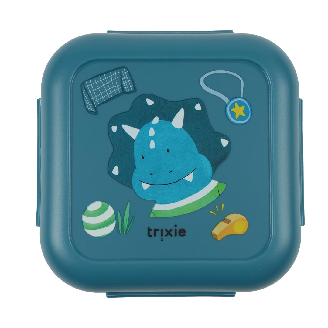 (Pre-Order) SALE Trixie Snack box with clips - Ballplayer Mr. Triceratops