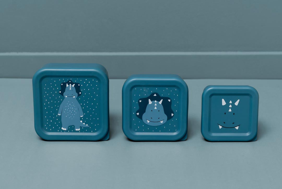 (Pre-Order) SALE Trixie Snack box - set of 3 - Mr. Triceratops