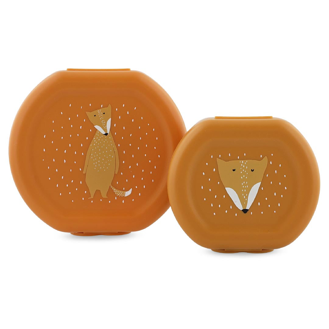 (Pre-Order) SALE Trixie Snack box with clip - set of 2 - Mr. Fox