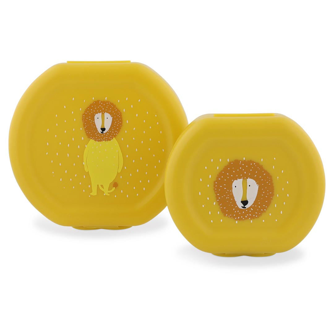(Pre-Order) SALE Trixie Snack box with clip - set of 2 - Mr. Lion