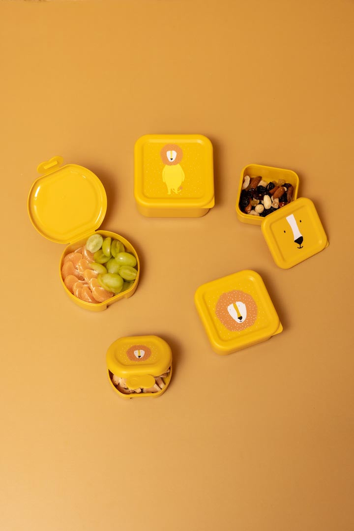 (Pre-Order) SALE Trixie Snack box with clip - set of 2 - Mr. Lion
