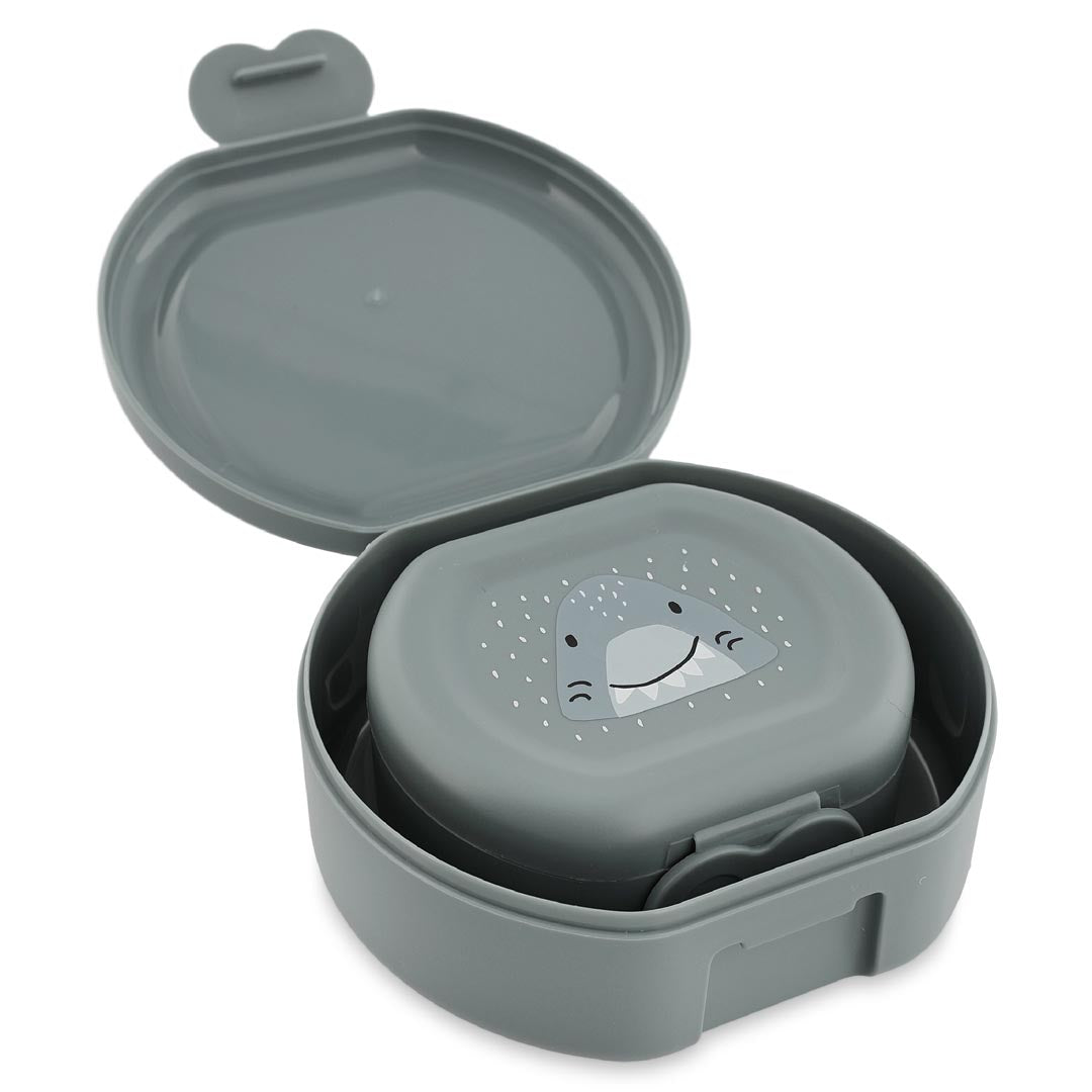 (Pre-Order)Trixie Snack box with clip - set of 2 - Mr. Shark
