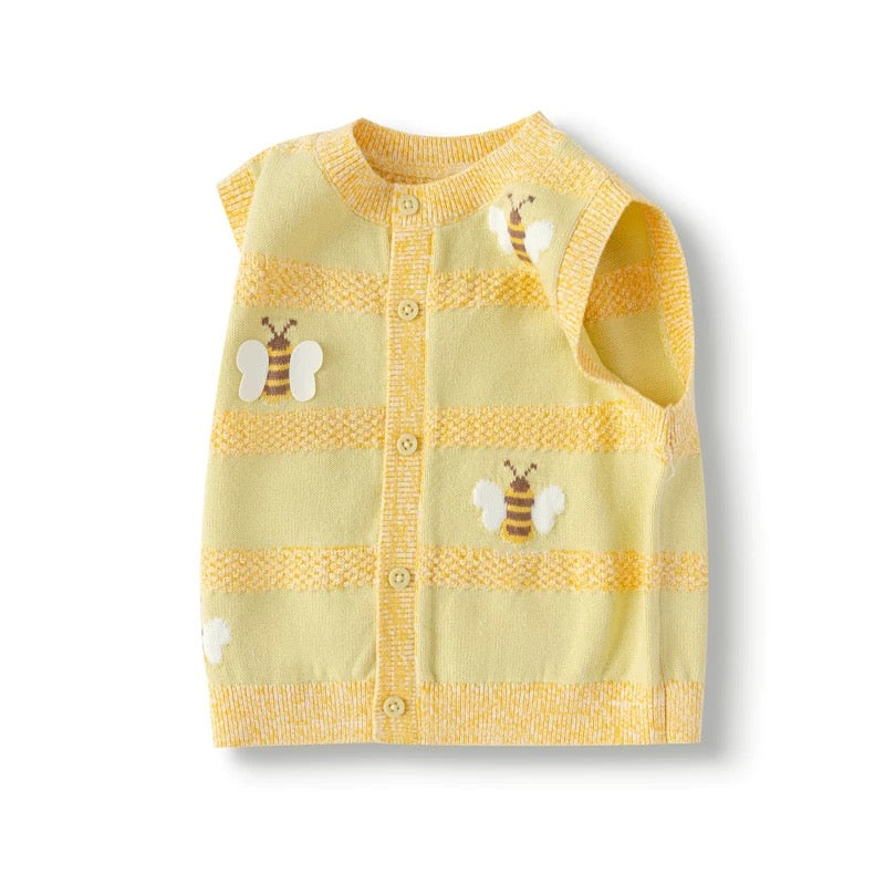 (PREORDER) Balabala Baby Bee Knit Vest