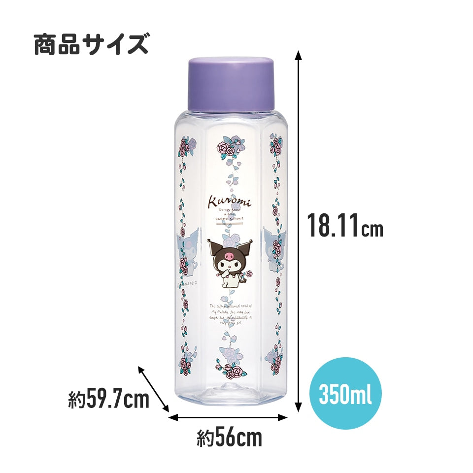 (Pre-Order) Skater 350ml Hexagonal Plastic Water Bottle, Blow-Dry, for Adults and Kids, Direct Drinking, Transparent Miffy Bunny Design