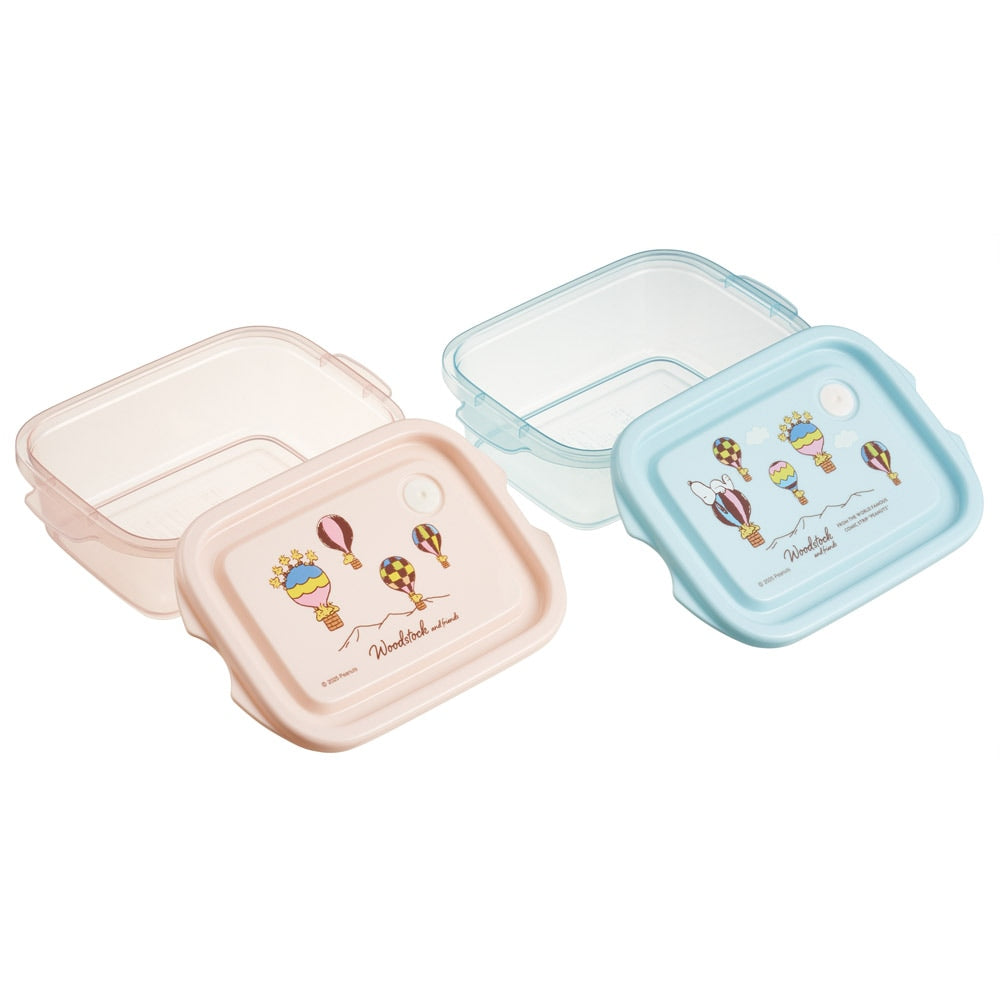 (Pre-Order) Skatger Antibacterial Storage Container Food Container Seal Box Set of 2 500ml Snoopy