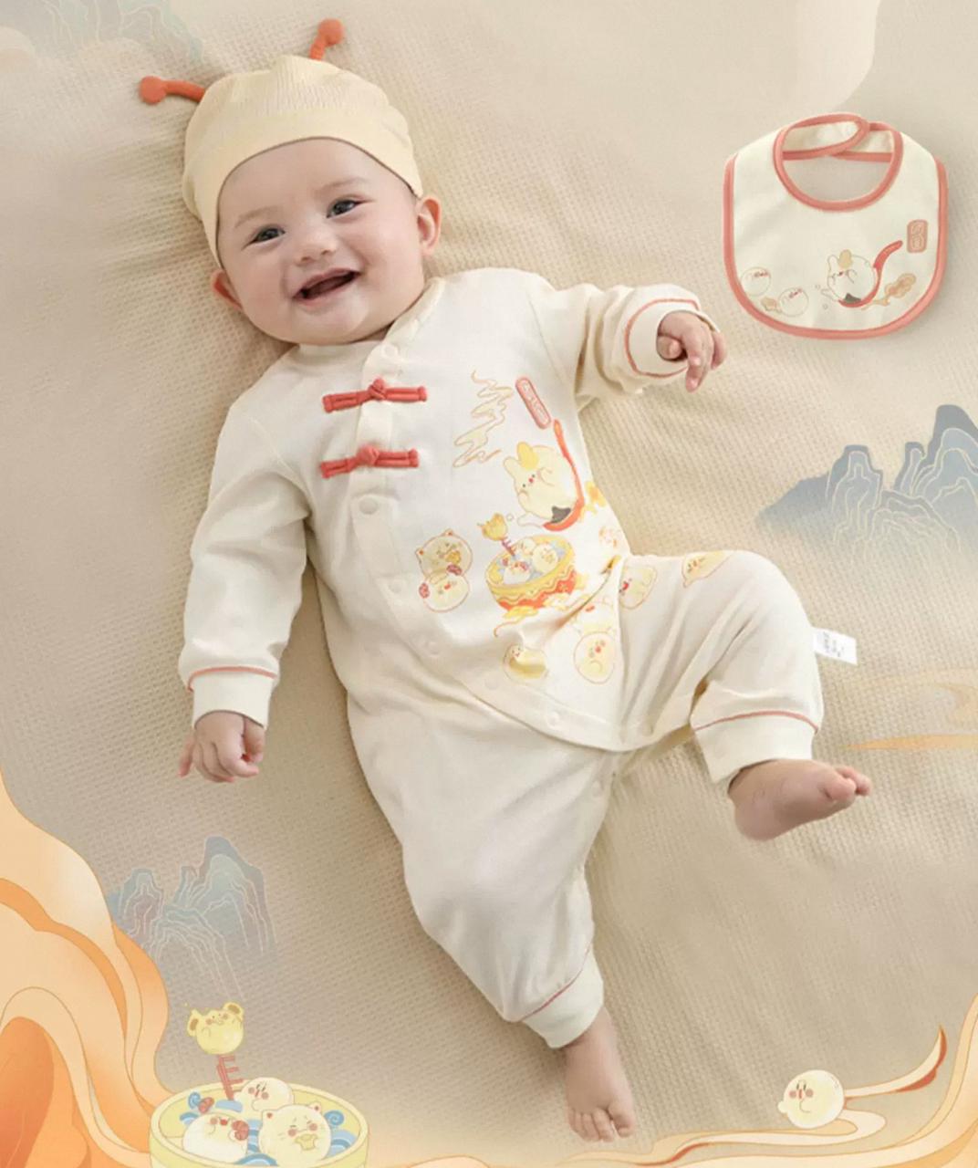 (Pre-Order) Han Gong Fu Happy Dumpling Dreamer Suit (Include bib)