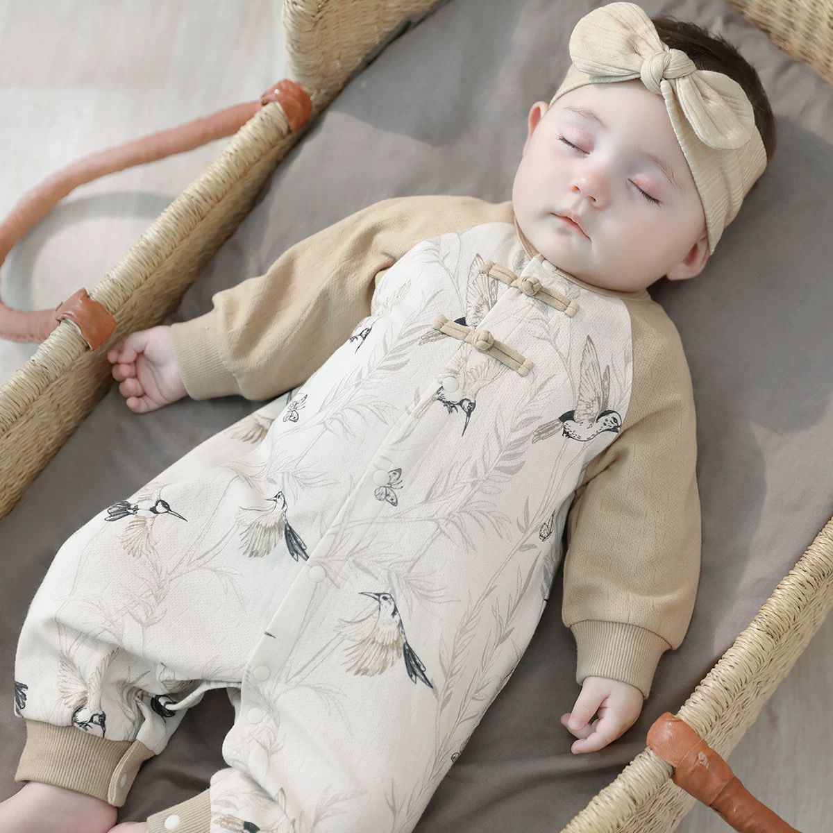 (Pre-Order) Han Gong Fu Whispering Wings Botanical Jumpsuit