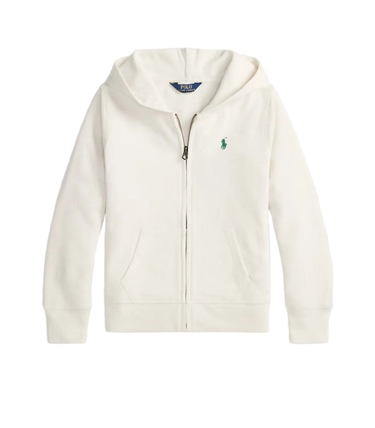 (Pre-Order) Ralph Lauren French Terry Full-Zip Hoodie Cream