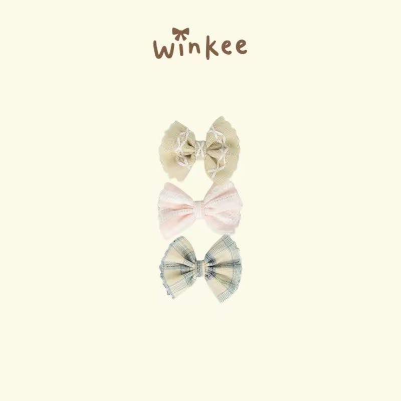 (Pre-Order) Winkee Hairpin Set of 3 ribbon
