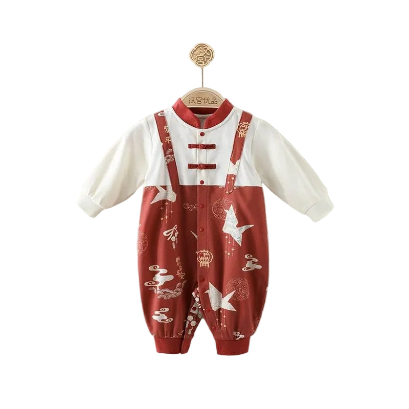 (Pre-Order) Han Gong Fu Gentle Guardian Crane Jumpsuit