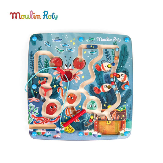(Pre- Order) Moulin Roty Magnetic Board Game (Under Water)