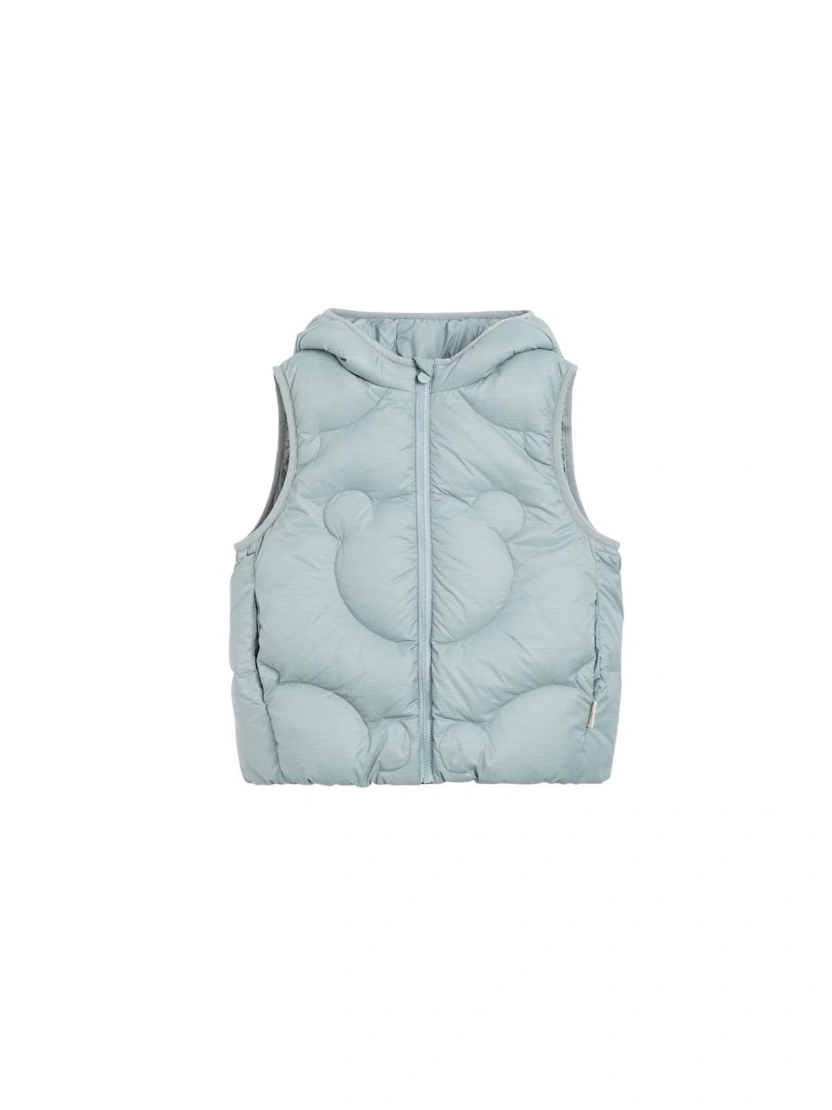 (Pre-Order) White Wheat Puffer Vest Bear