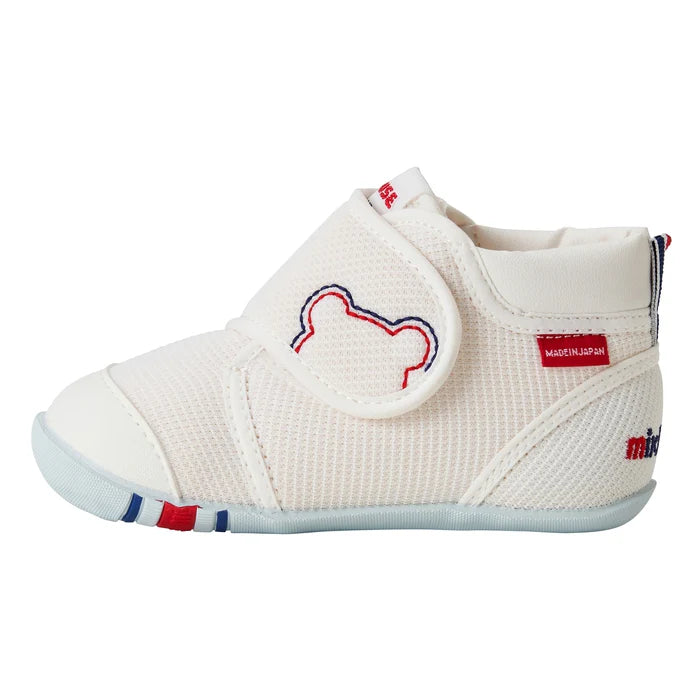 (Pre-Order) Mikihouse First Baby Shoes White