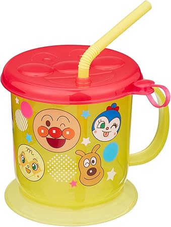 (Pre-Order) Anpanman Spill-Resistant Straw Cup with Lid 245mL
