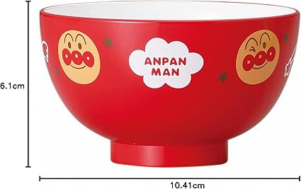 (Pre-Order) Anpanman  "Let's Go! Anpanman" Lacquered Soup Bowl