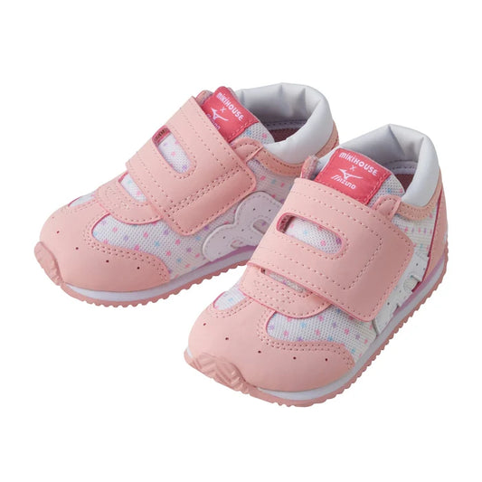 (Pre-Order) Mikihouse Mizuno collaboration second baby shoes navy pink