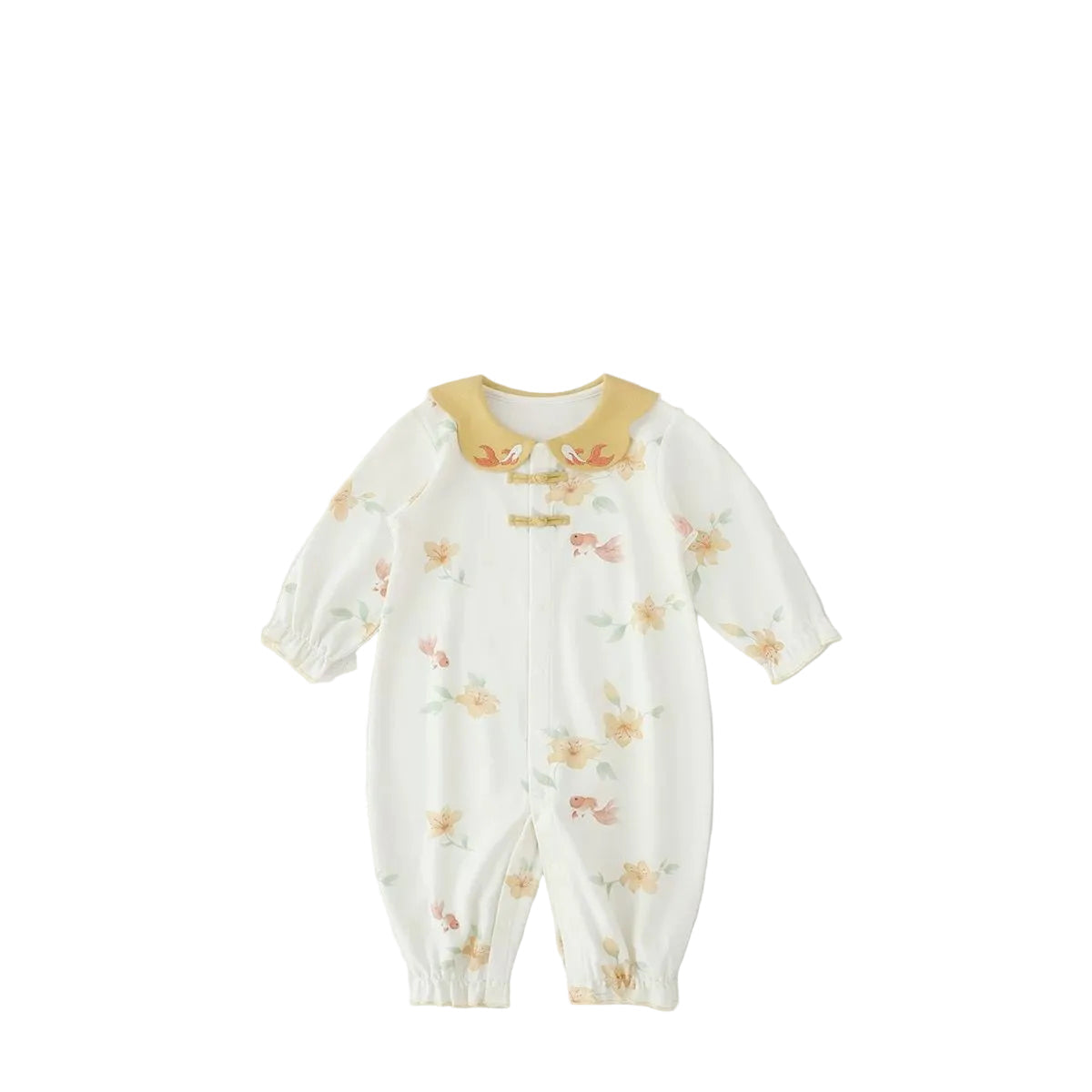 (Pre-Order) Han Gong Fu Classic Peter-Pan Koi Collar Romper