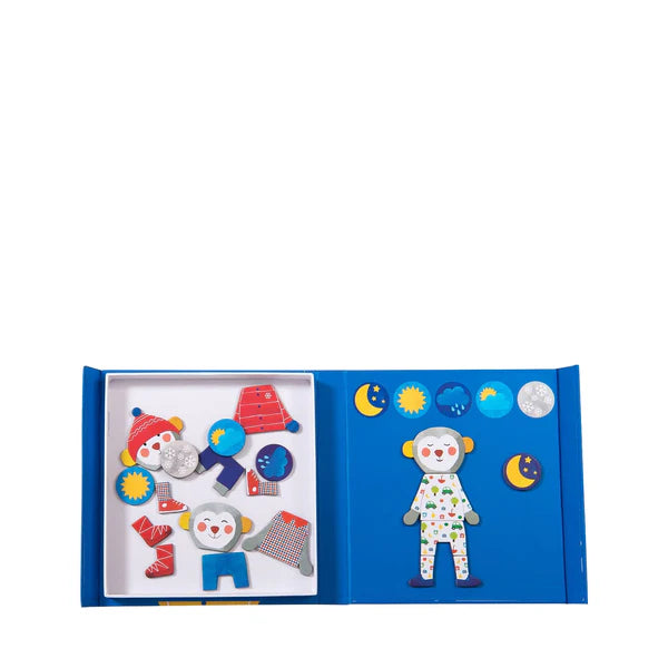 (Pre-Order) Moulin Roty Magnetic Board Book - Getting Dressed