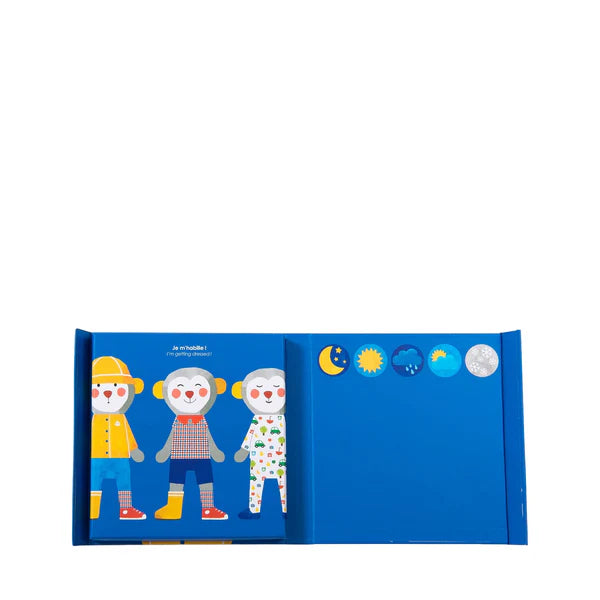 (Pre-Order) Moulin Roty Magnetic Board Book - Getting Dressed