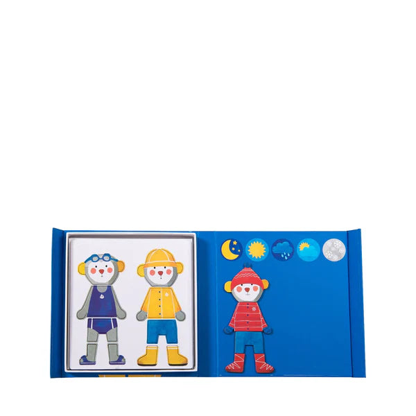 (Pre-Order) Moulin Roty Magnetic Board Book - Getting Dressed