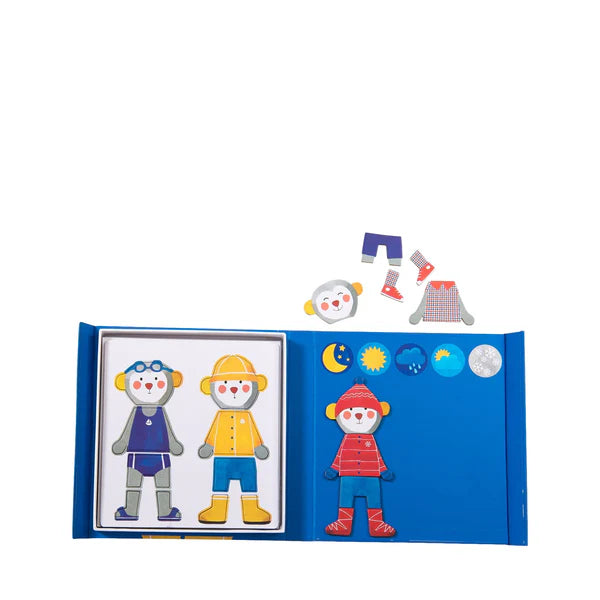 (Pre-Order) Moulin Roty Magnetic Board Book - Getting Dressed