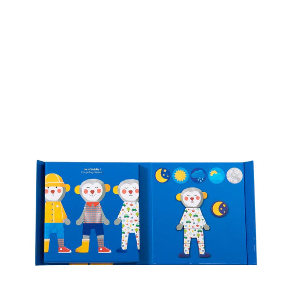 (Pre-Order) Moulin Roty Magnetic Board Book - Getting Dressed