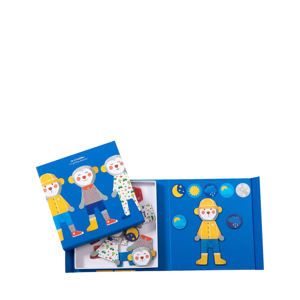 (Pre-Order) Moulin Roty Magnetic Board Book - Getting Dressed