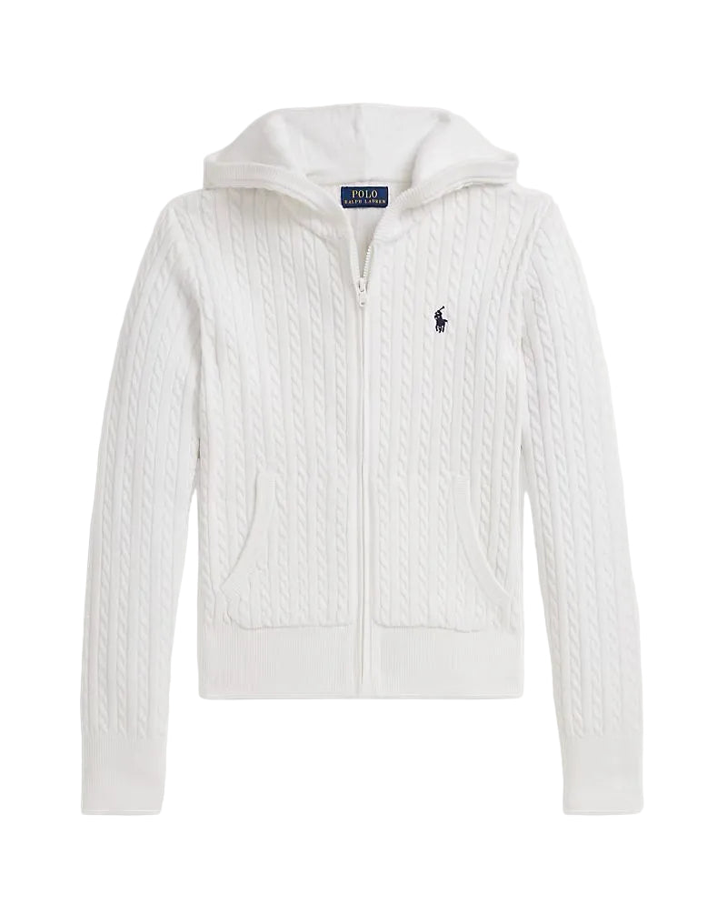 (Pre-Order) Ralph Lauren Mini-Cable Cotton Full-Zip Hoodie