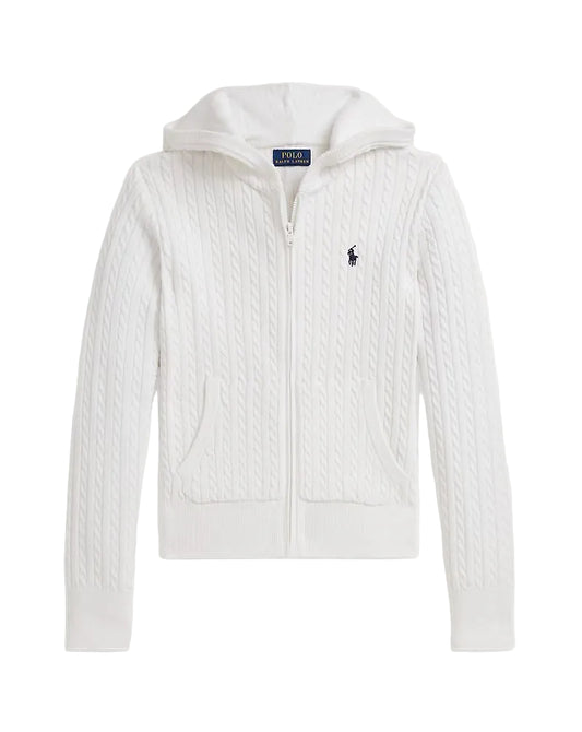 (Pre-Order) Ralph Lauren Mini-Cable Cotton Full-Zip Hoodie