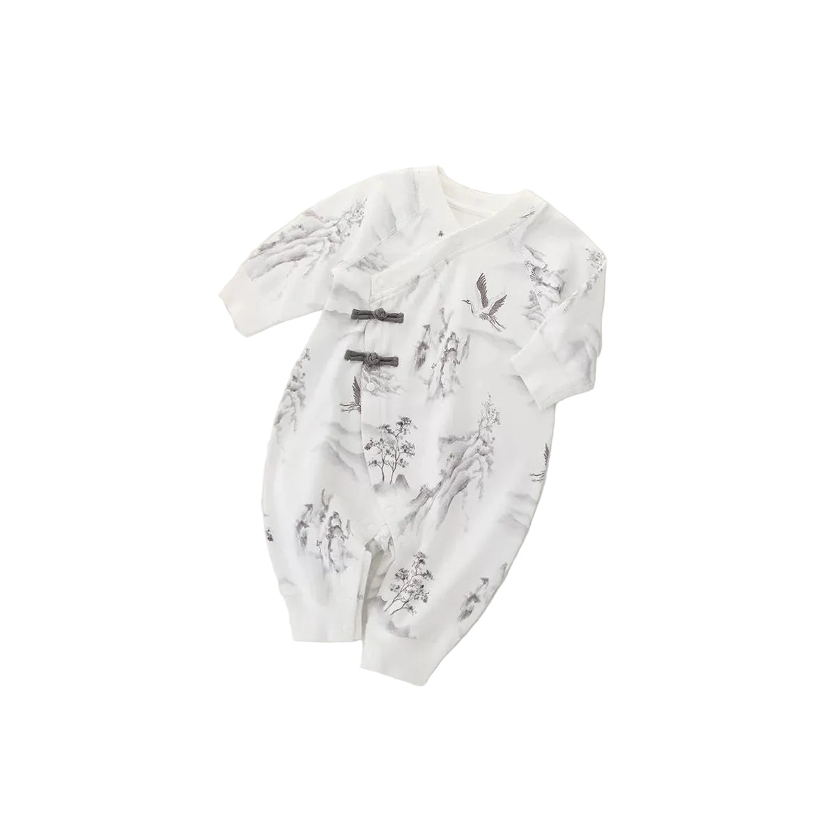 (Pre-Order) Han Gong Fu Imperial Mist Landscape Jumpsuit
