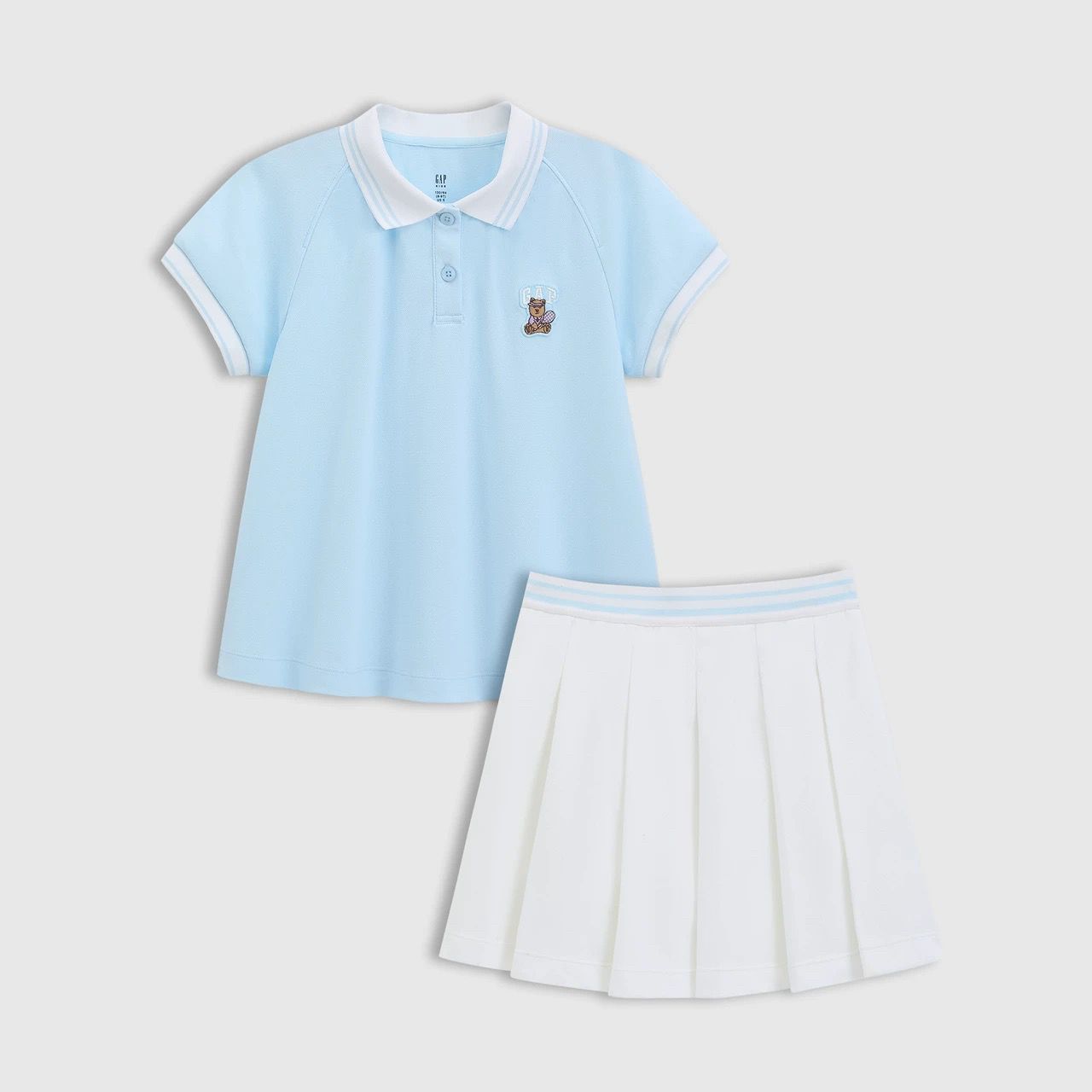 (Pre-Order) GAP Polo Pleated Set