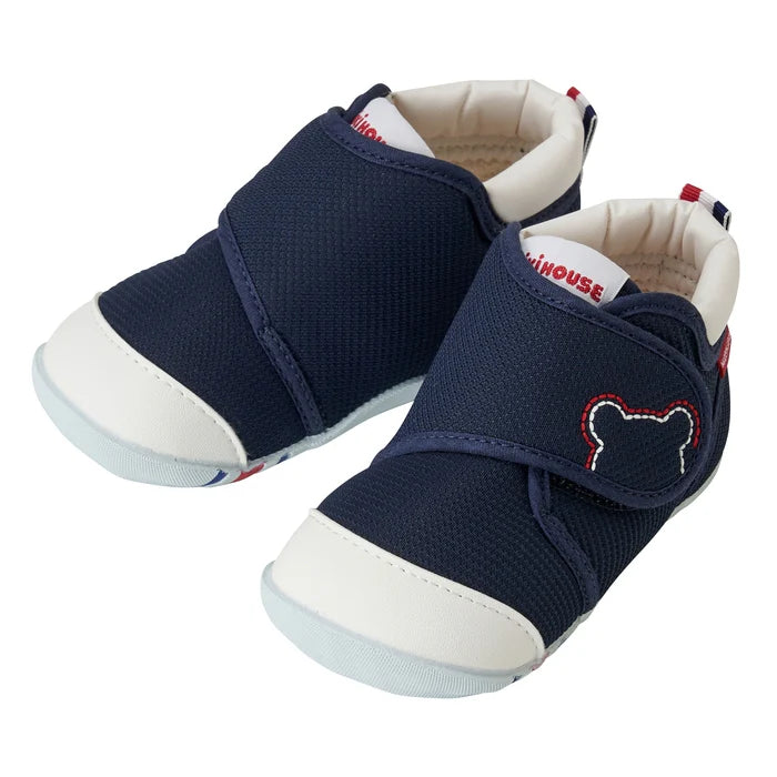(Pre-Order) Mikihouse First Baby Shoes Navy Blue