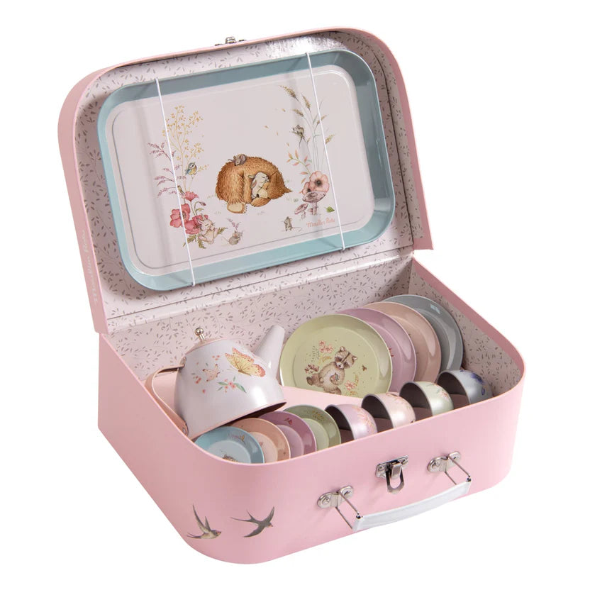 (Pre-Order) Moulin Roty Tea service case, Les Rosalies