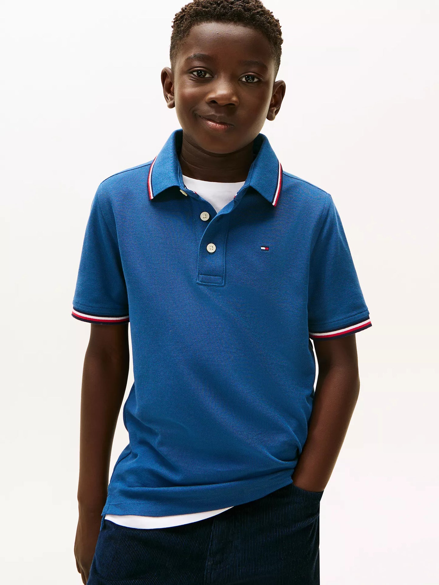 Kids' Tommy Wicking Polo Blue