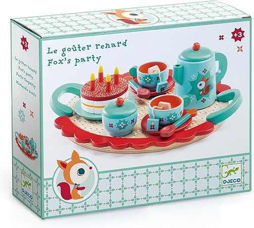 (Pre-Order) Djeco Fox's Party Tea Set with Cake