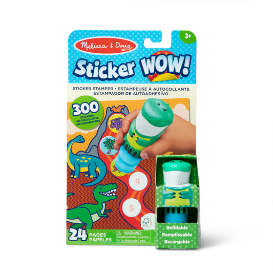 (Pre-Order) Melissa & Doug Sticker WOW!™ Activity Pad & Sticker Stamper - Dinosaur