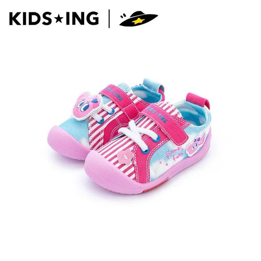 (PRE-ORDER) KIDSING PINK STRIPE SHOES