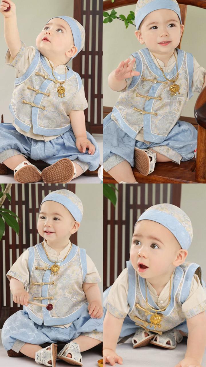 (Pre-Order) Zhang Ming Fu Sky Blue Heir Set