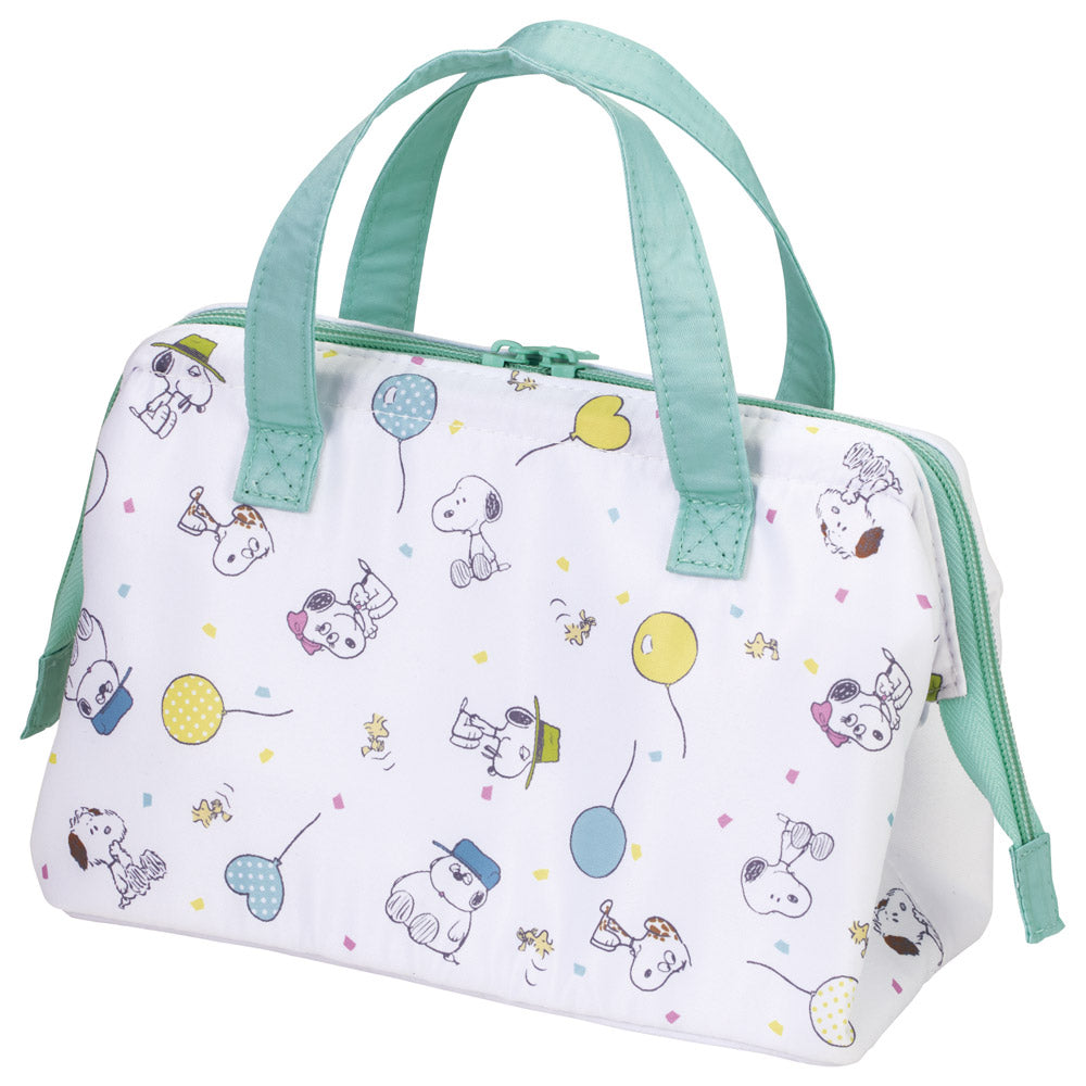 (Pre-Order) Skater Lunch bag cold insulation heat preservation fashionable gamakuchi lunch tote bag Snoopy