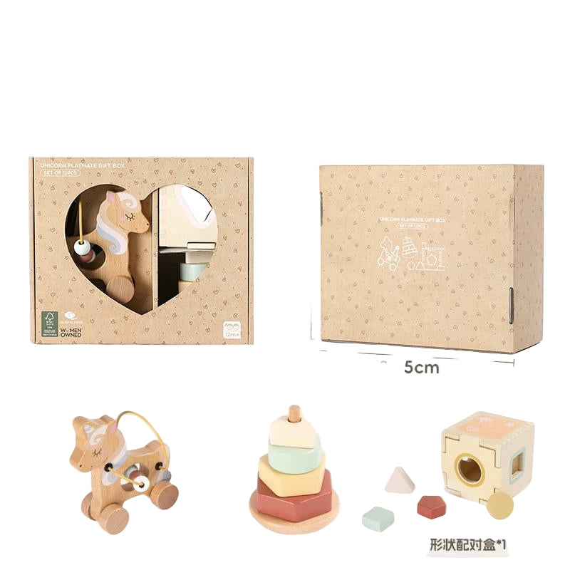 (Pre-Order) Feijiani wooden baby toy